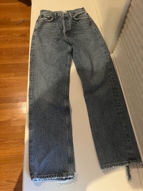 Agolde 90’s jeans frayed bottoms